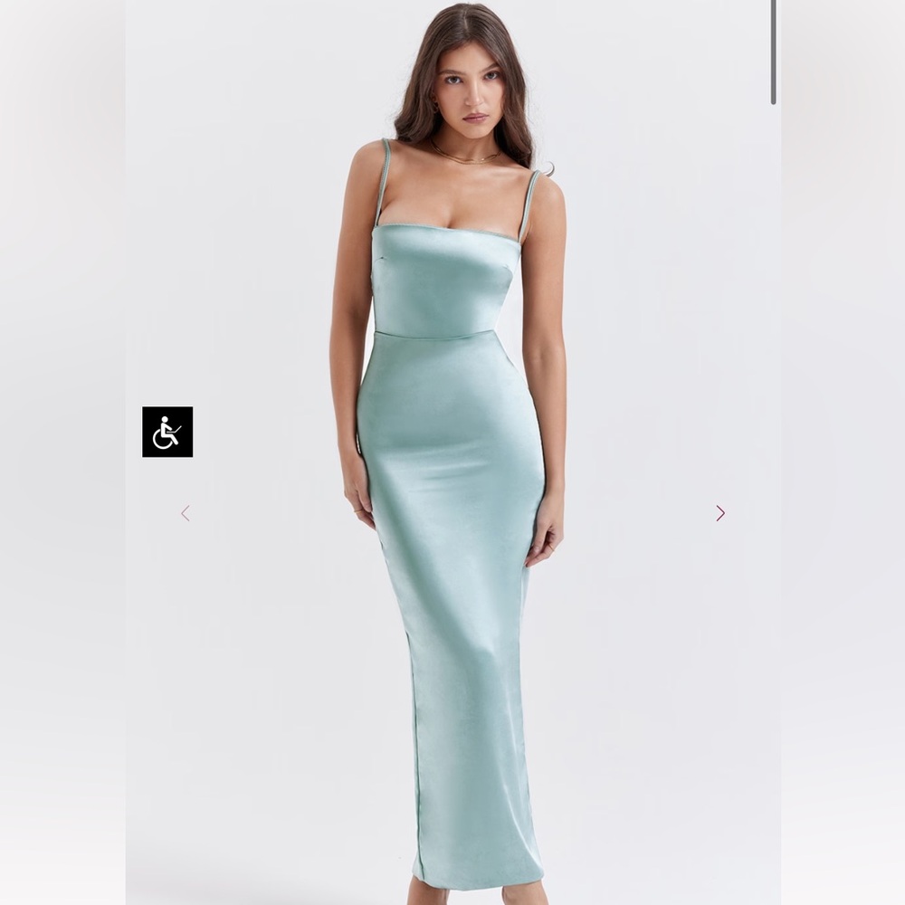House is CB COSTANZA Light Jade Maxi Dress - Size L+ - Picture 2 of 7